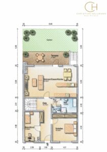 Grundriss EG bemaßt