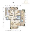 3-Zimmer-Terrassenwohnung mit Stellplatz, 3 Balkonen & Aufzug – Wohnen auf hohem Niveau in Bestlage! - Grundriss bemaßt